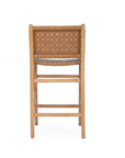 Paloma Woven Leather Backed Counter Stool