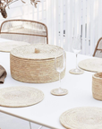 Round Palm Fibre Coasters by The Dharma Door