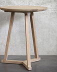 Ethnicraft Tripod Side Table in Natural Oak