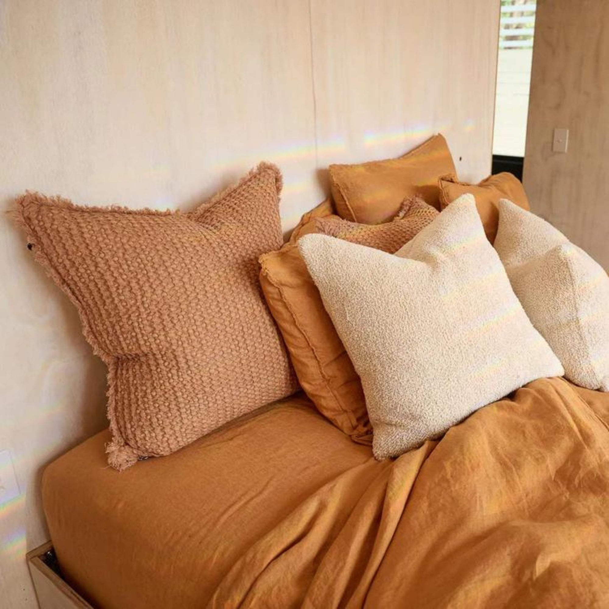 Eadie Sand Cushion - Ivory