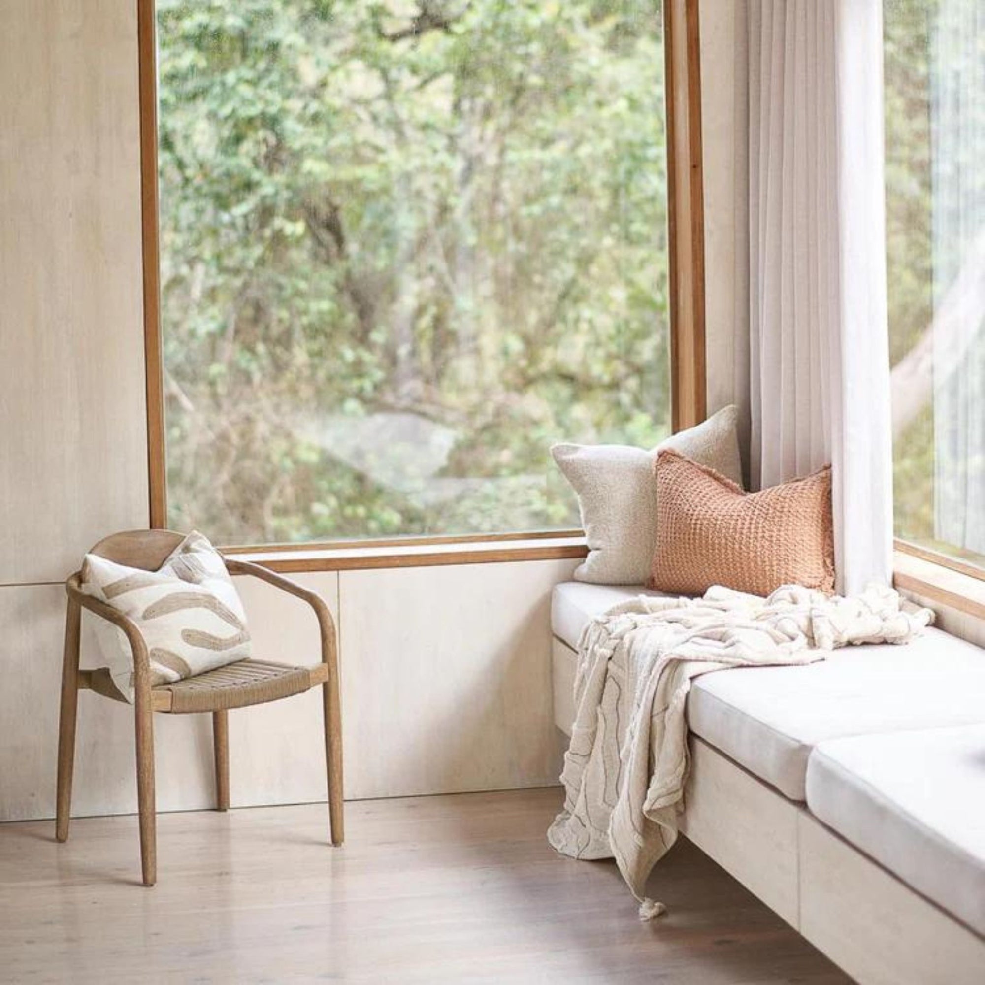 Eadie Element Cushion - Ochre
