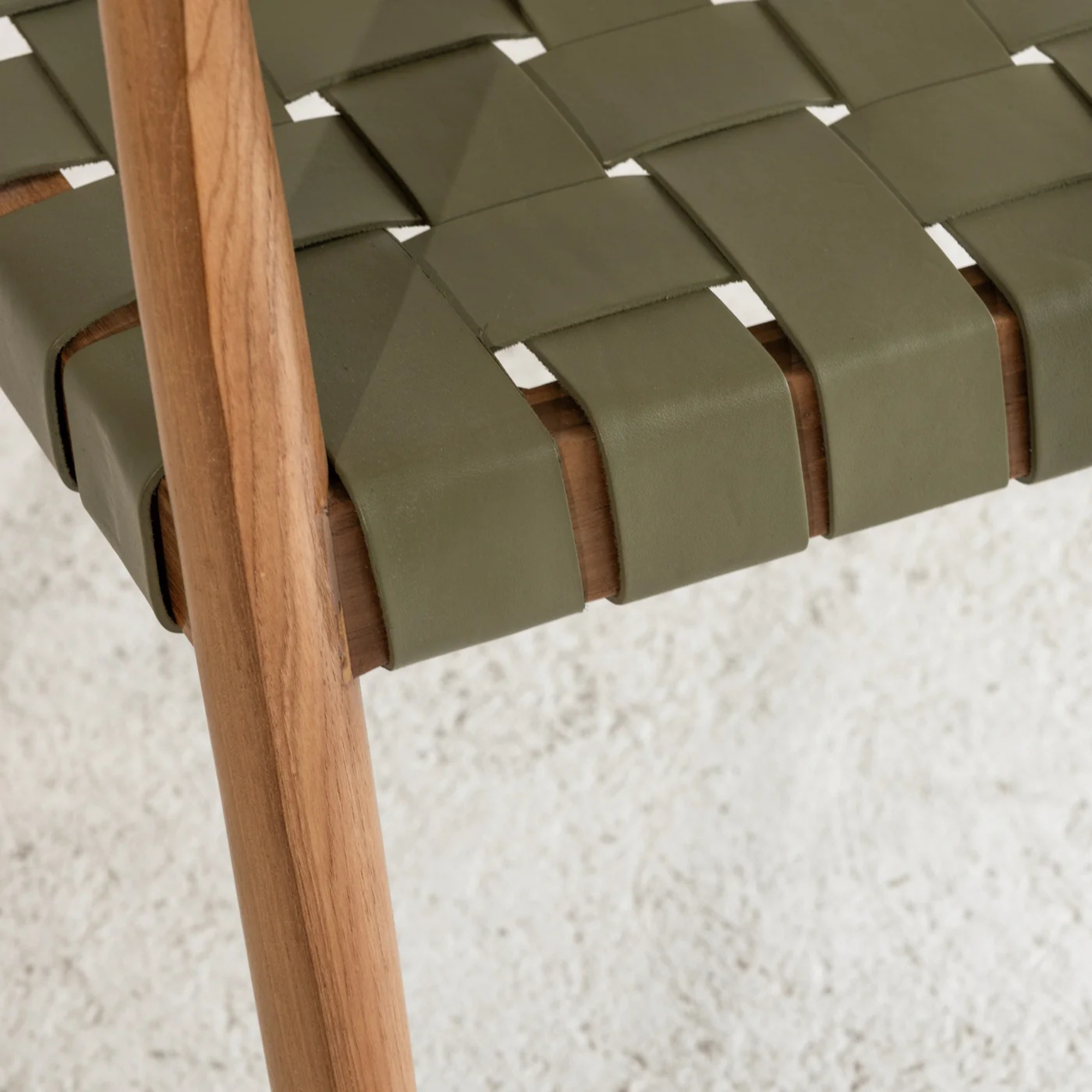 Vivica Dining Chair - Olive Leather