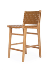 Paloma Woven Leather Backed Counter Stool