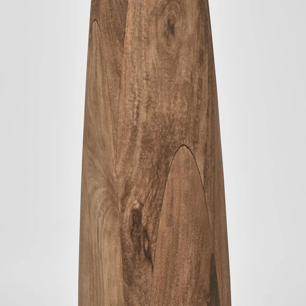 Samson Wood Floor Lamp with Linen Shade