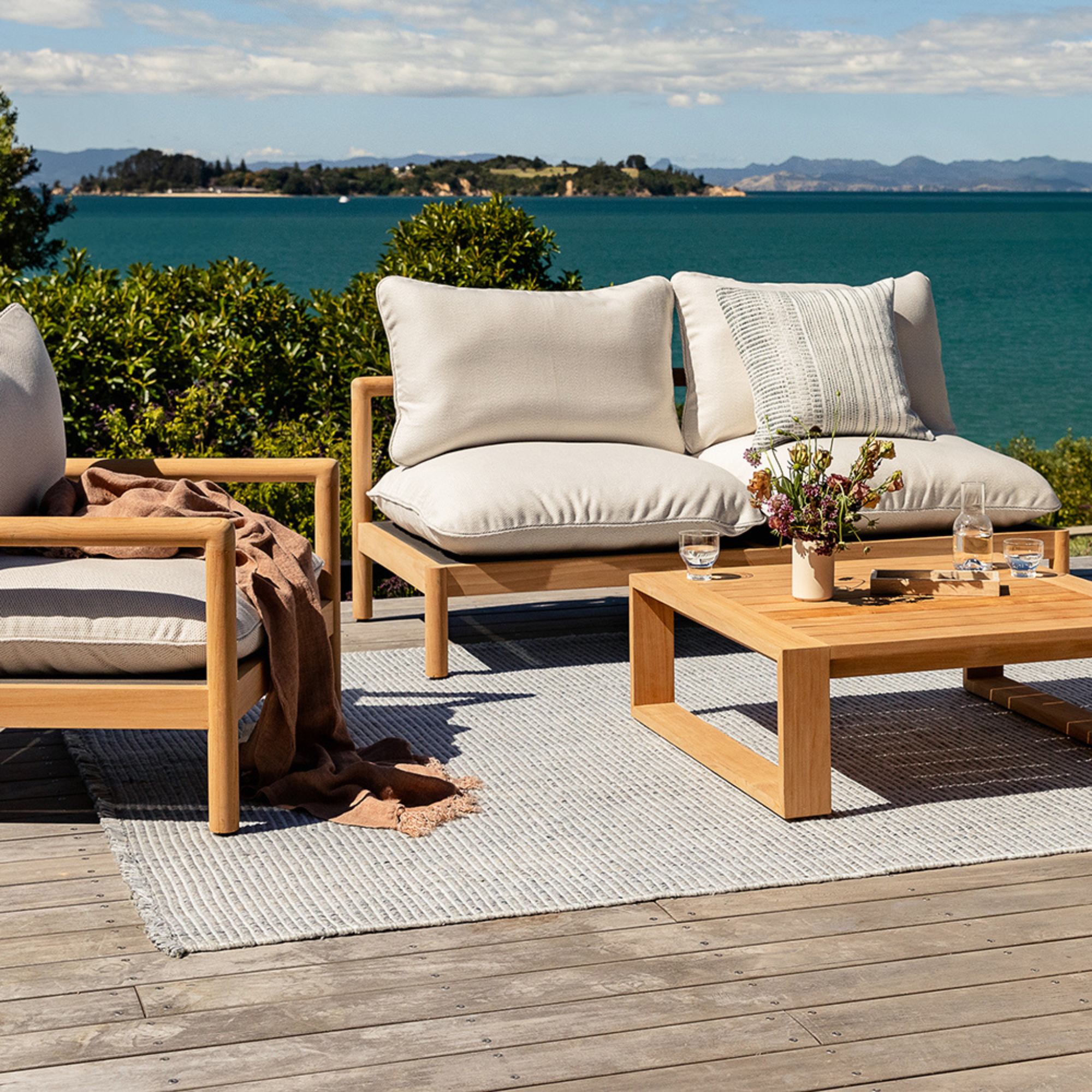 Baya Rhodes Slate In/Outdoor Rug