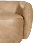 Lucca Swivel Chair | Enoki Brown | by Uniqwa Collections