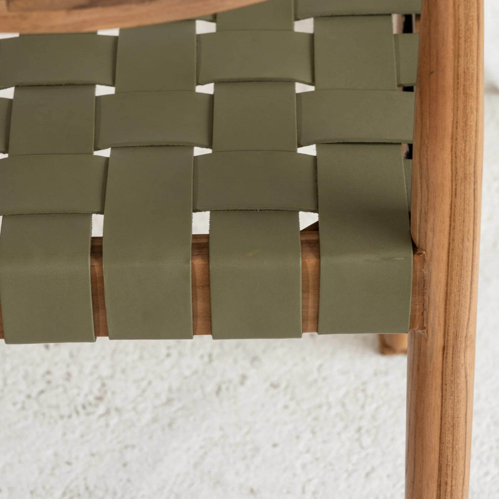 Vivica Dining Chair - Olive Leather