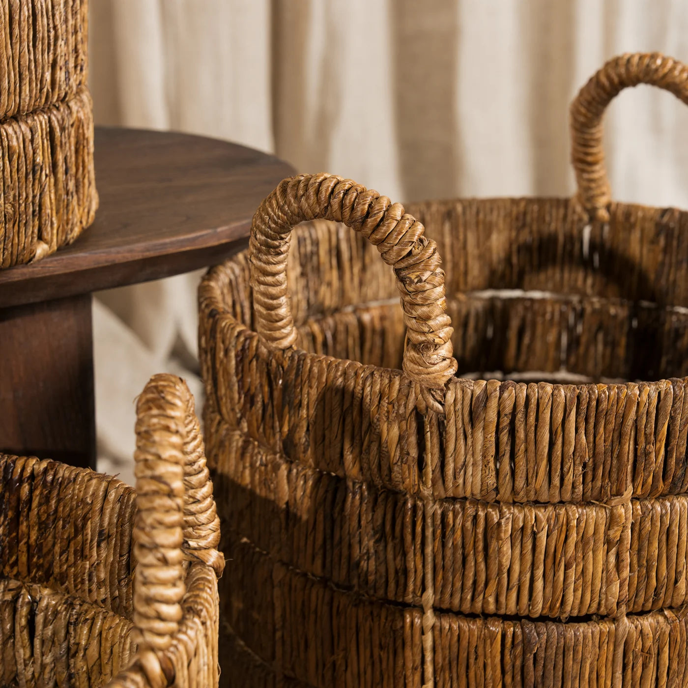 Neri Lineal Texture Banana Leaf Basket