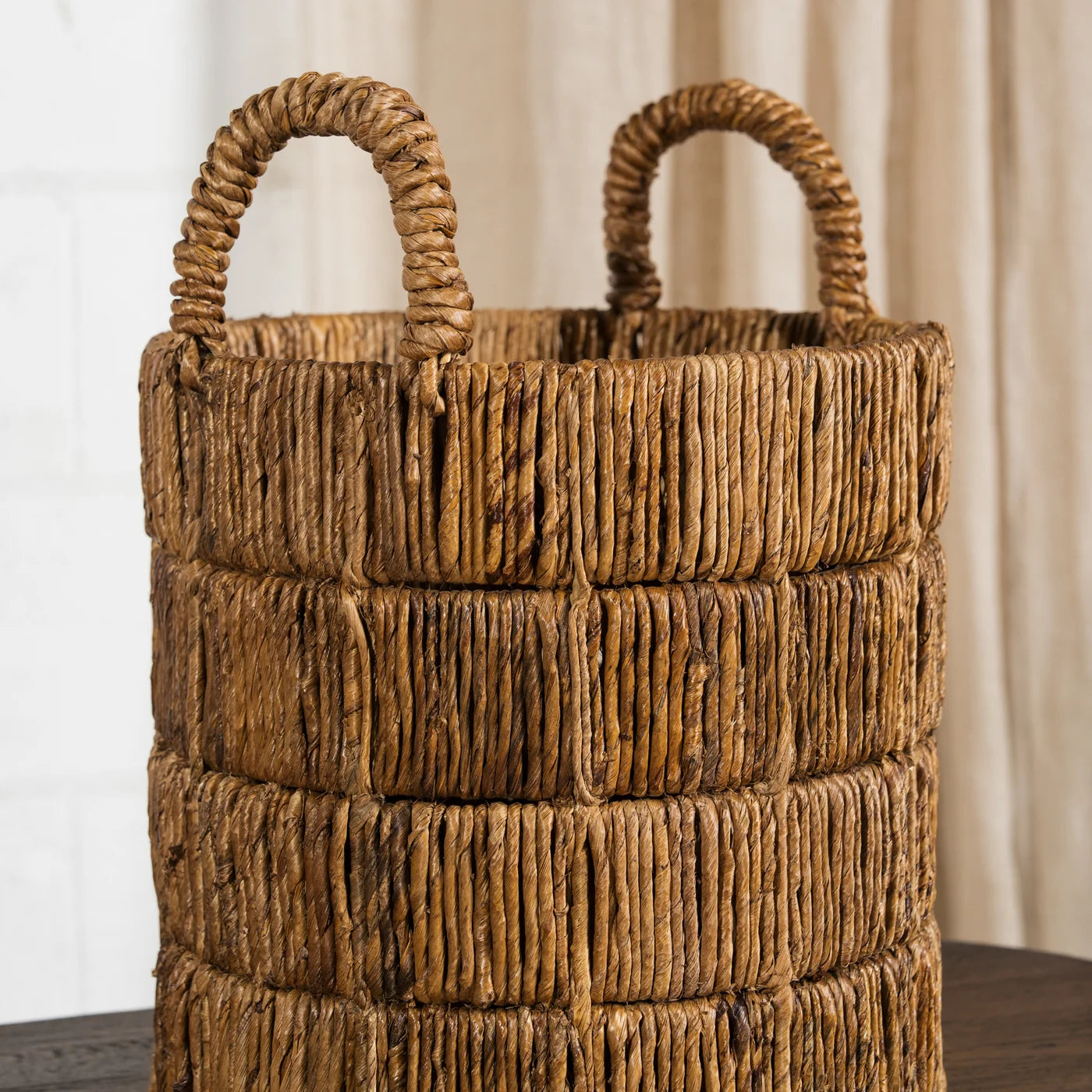 Neri Lineal Texture Banana Leaf Basket