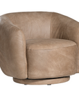 Lucca Swivel Chair | Enoki Brown | by Uniqwa Collections