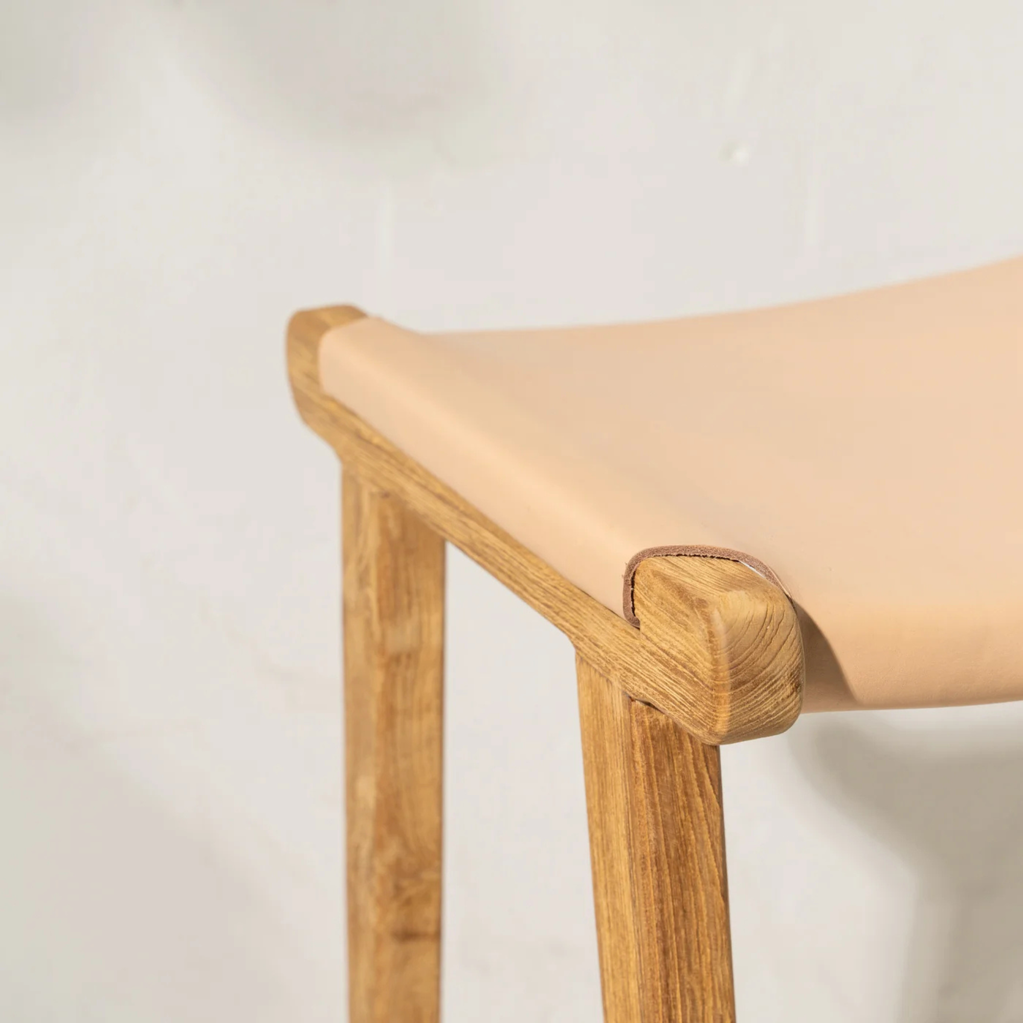 Avel Natural Leather Barstool