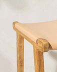 Avel Natural Leather Barstool