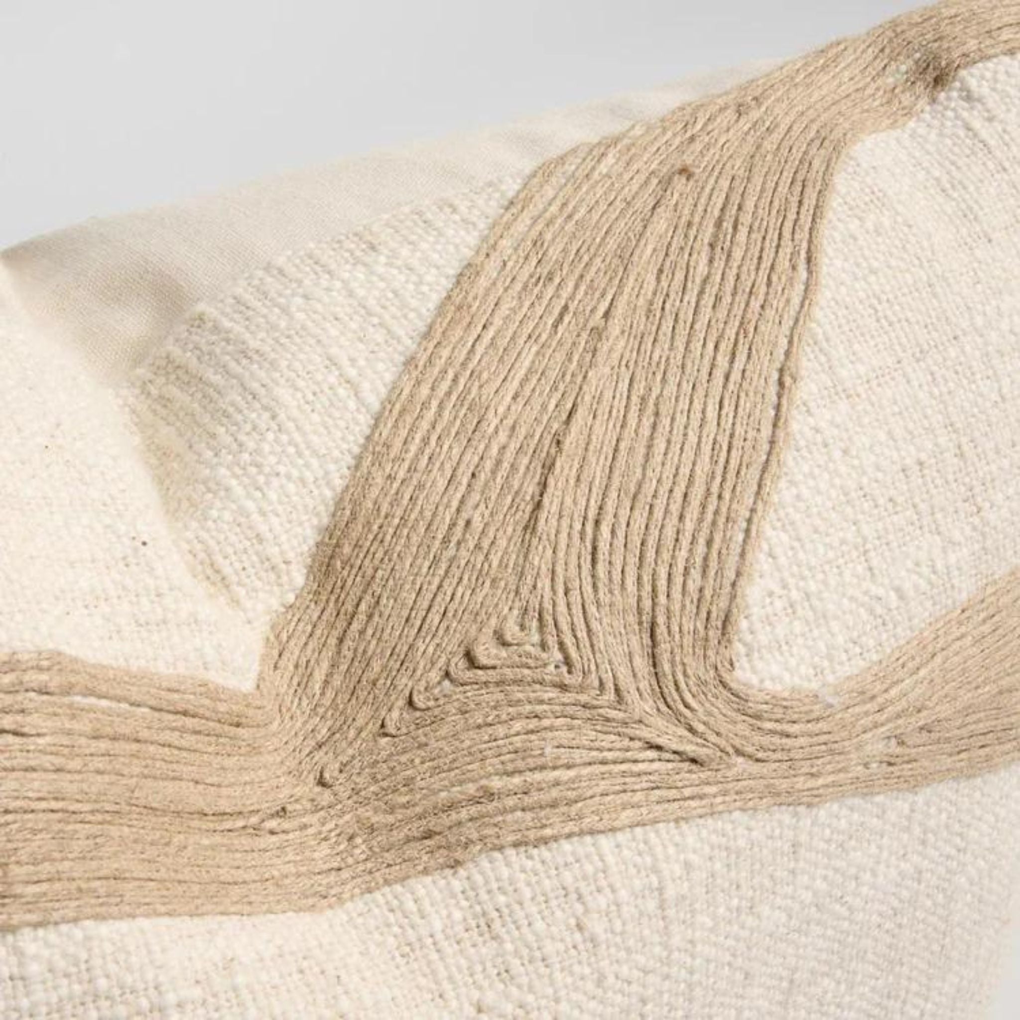 Zanth Linen Cushion - Ivory/Natural