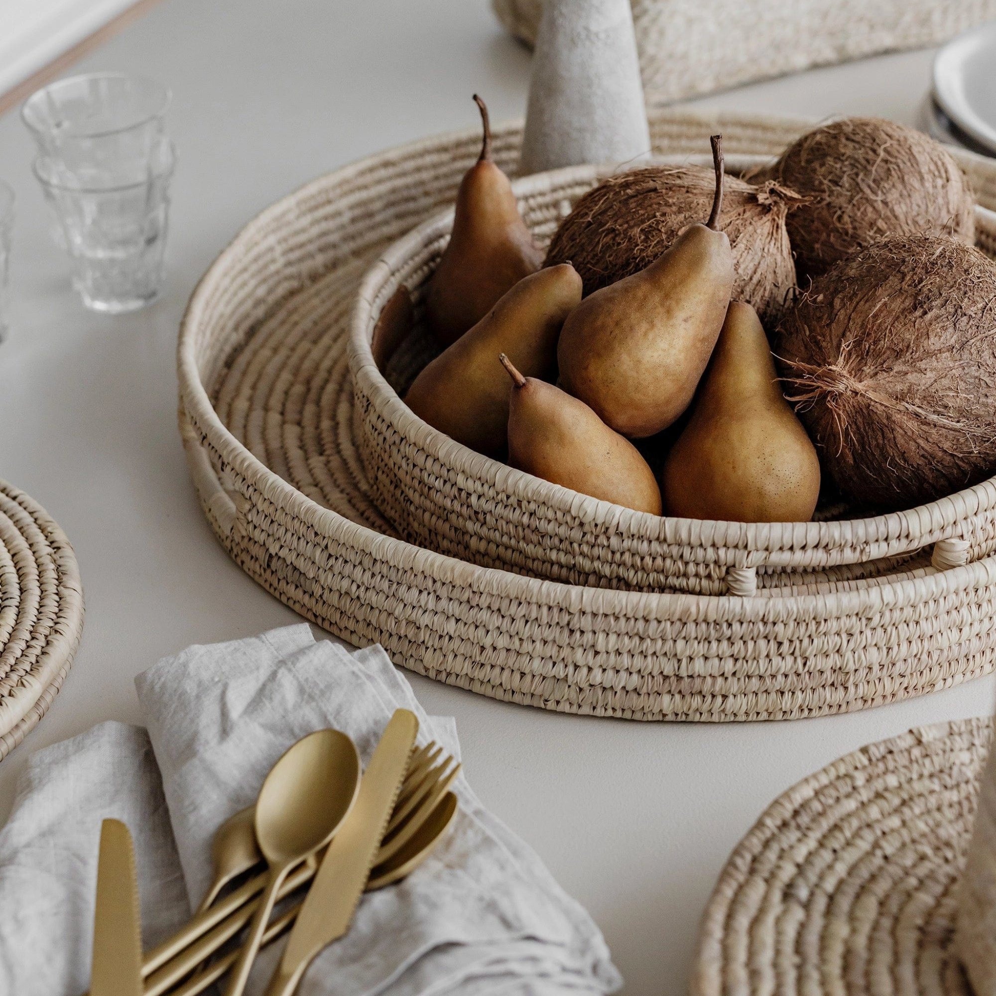 Pata Palm Fibre Tray by The Dharma Door