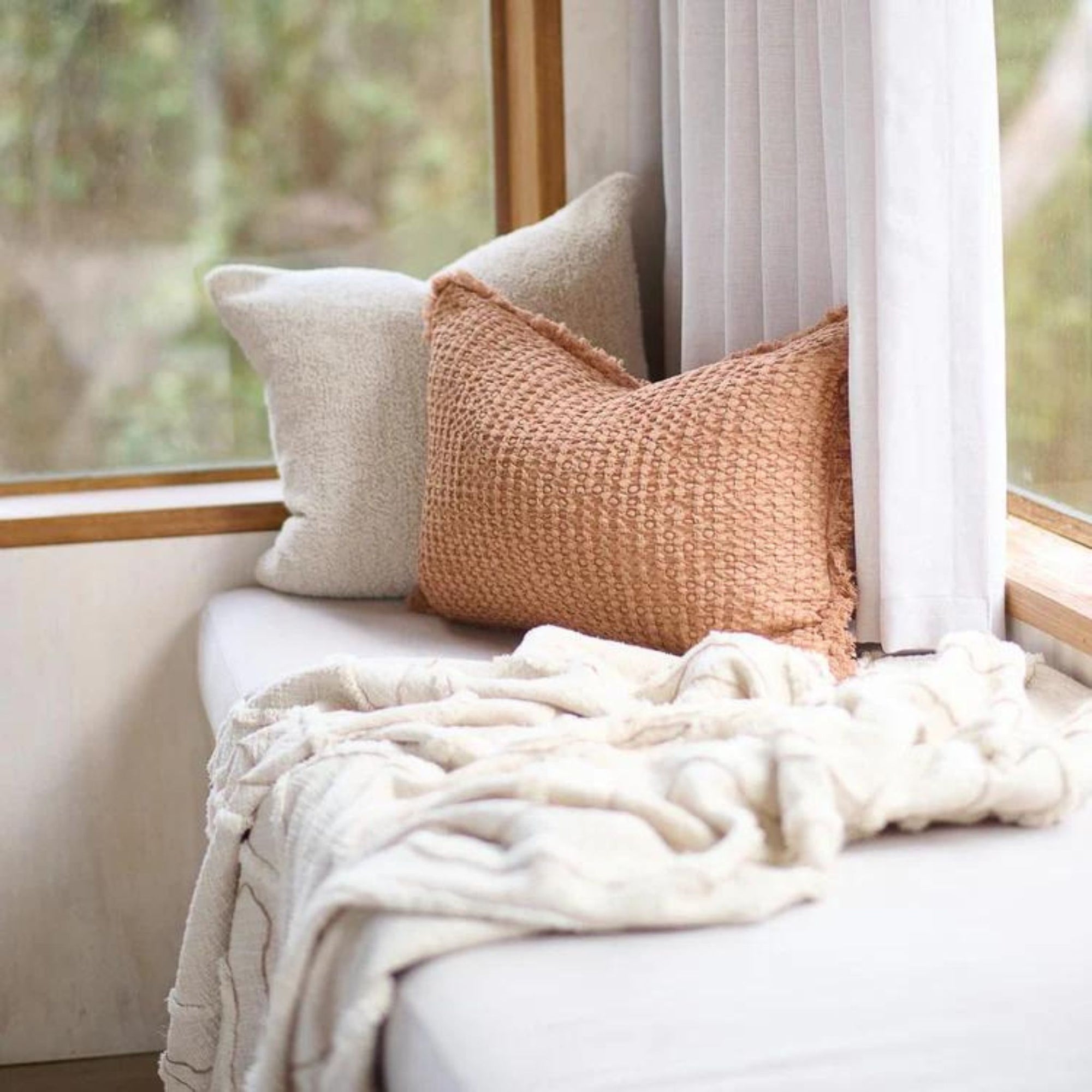 Eadie Element Cushion - Ochre