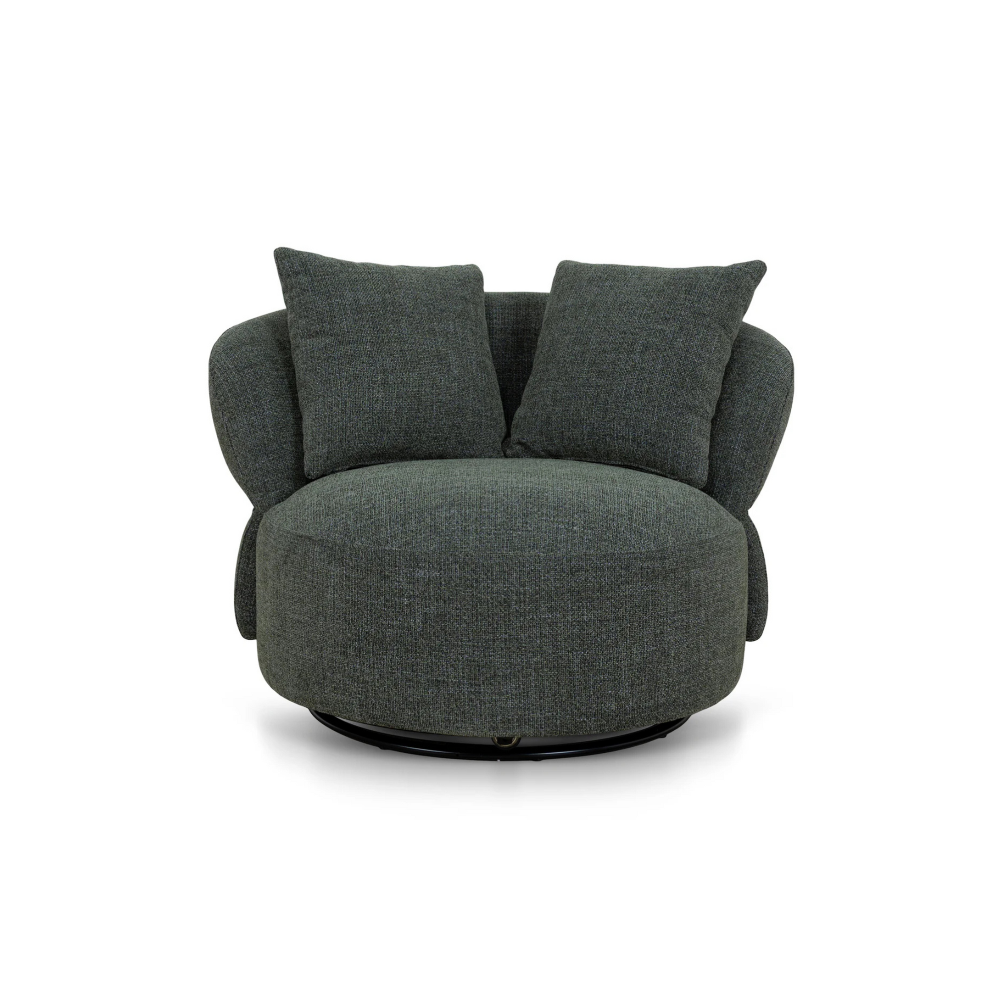 Evans Moss Green Swivel Chair