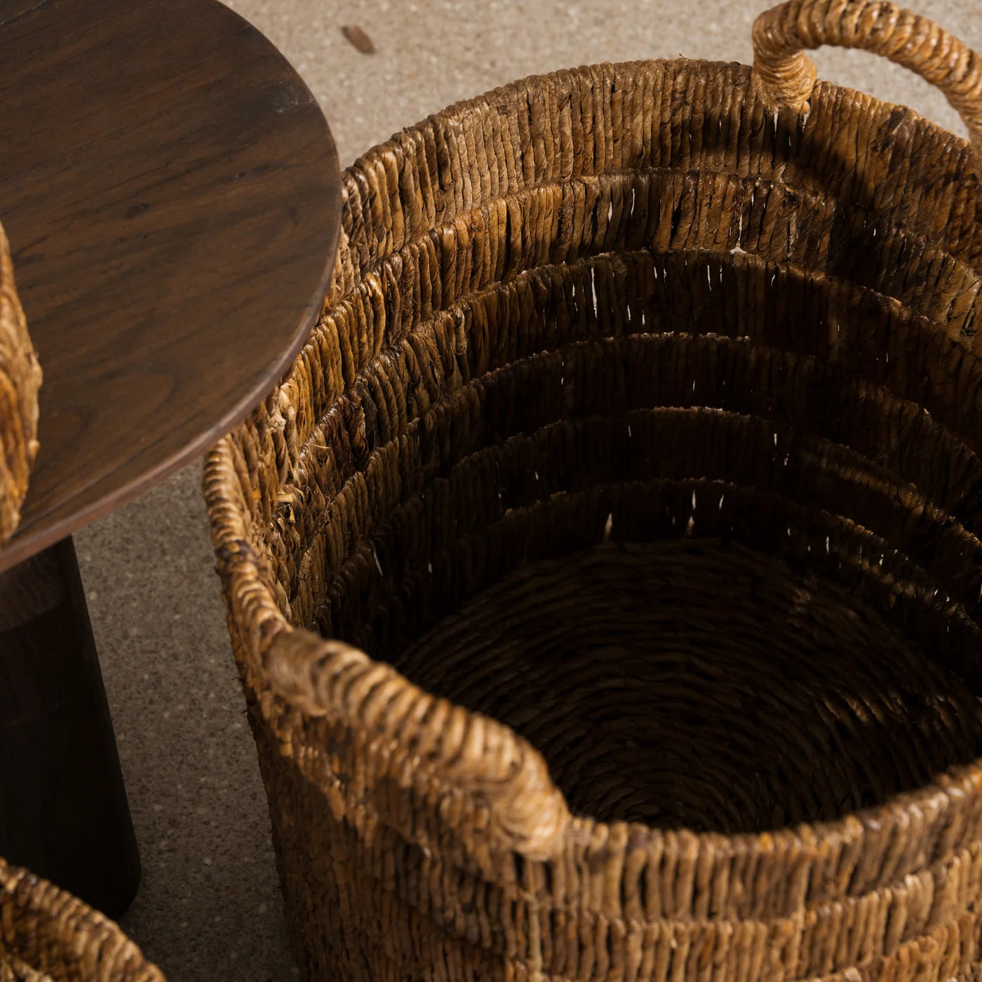 Neri Lineal Texture Banana Leaf Basket