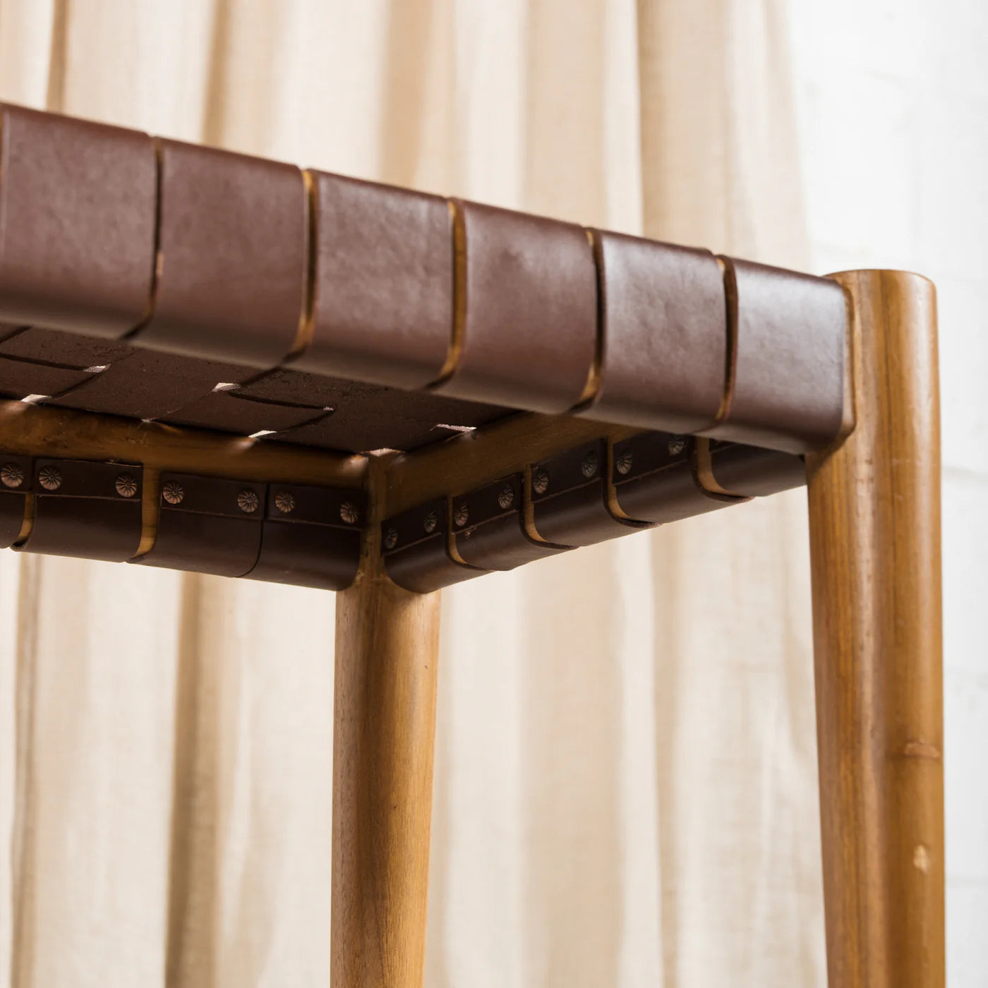 Bennu Leather Bench