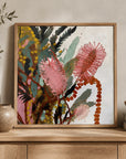 Bottle Brush in Bloom Canvas Art Print