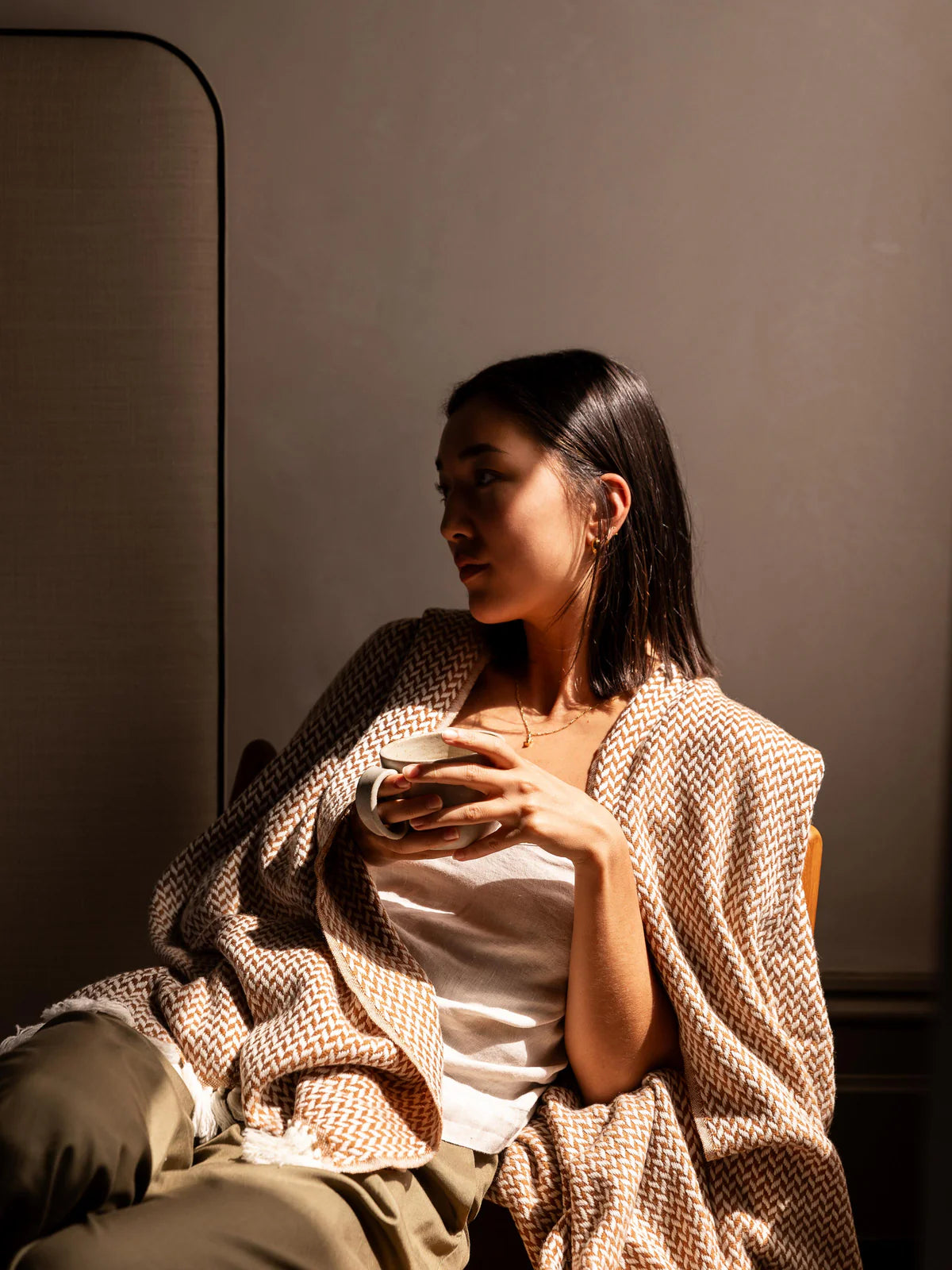 Copenhagen Brulee Pure Cashmere Throw