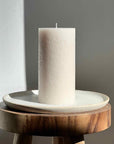 Textured Pillar Candles XL - Sandstone