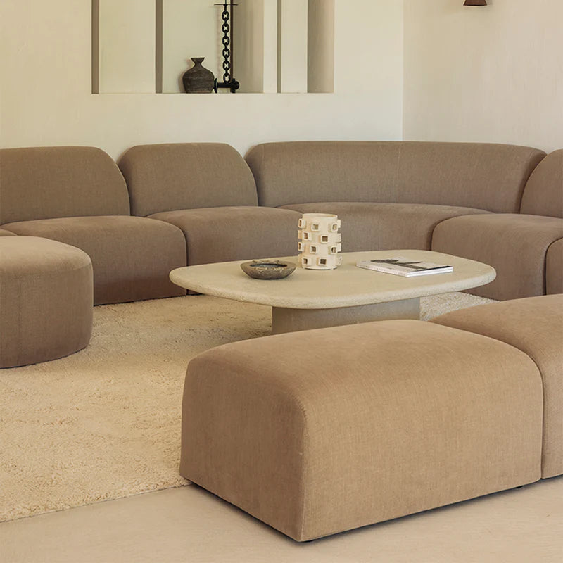 Ethnicraft Microcement Elements Pebble Coffee Table
