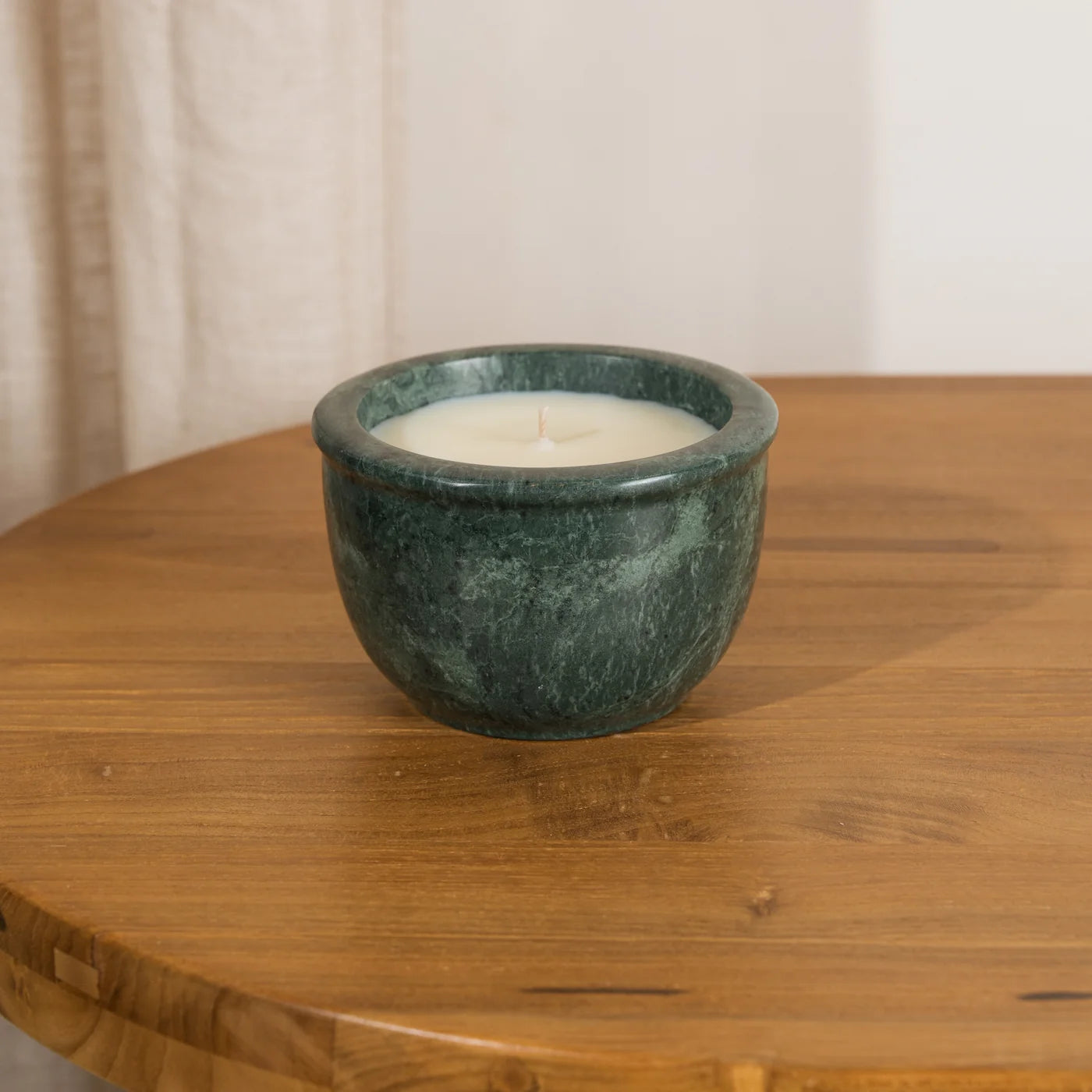 Cira Hand Poured Soy Candle in Marble Vessel
