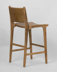 Kempsey Leather Backed Counter Stool - Toffee