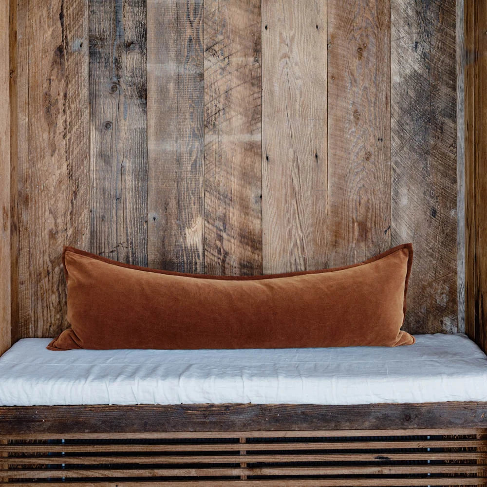 Eadie Evelyn Velvet Long Lumbar Cushion