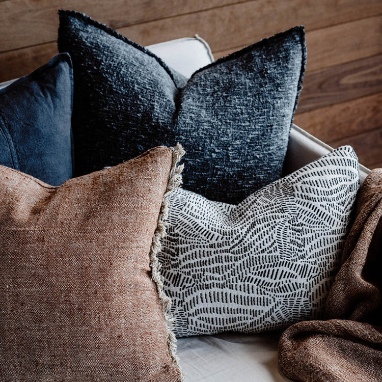 Eadie Tabako Linen Cushion
