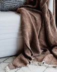 Eadie Tabako Linen Throw