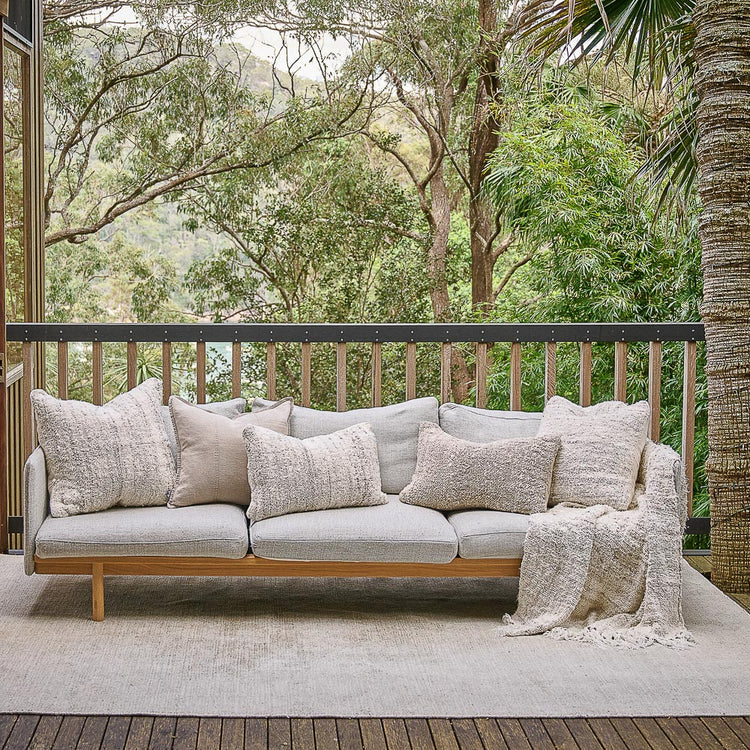 Eadie Wabi Recycled Linen Cushion