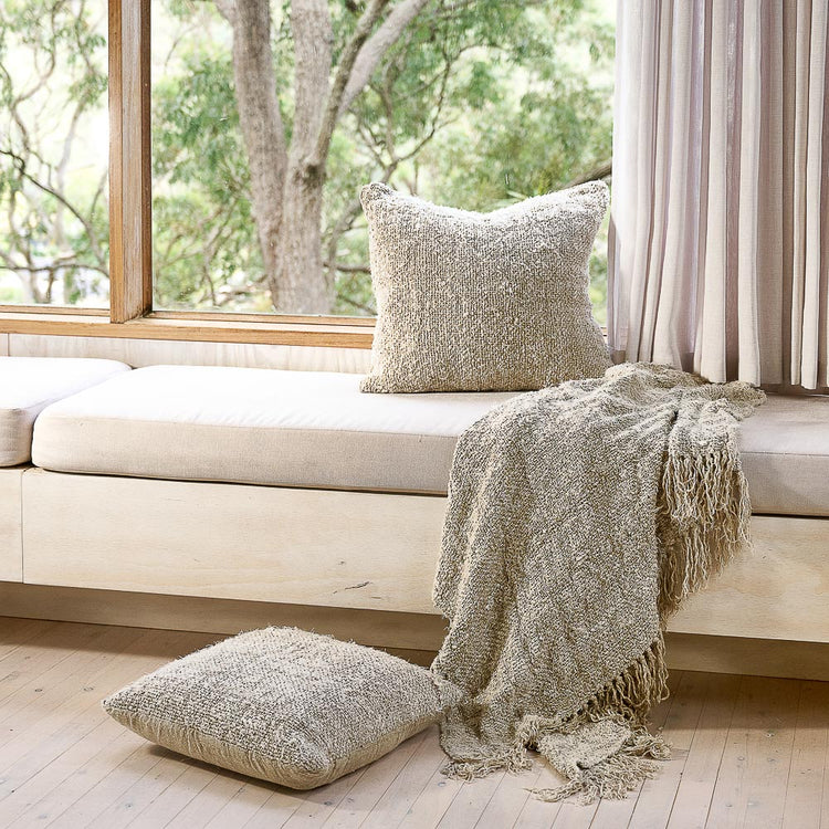 Eadie Wabi Recycled Linen Cushion