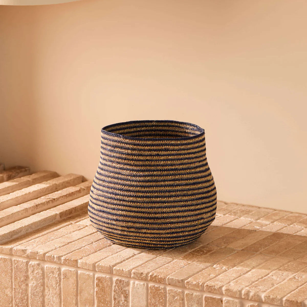 Sabine Woven Basket - Indigo