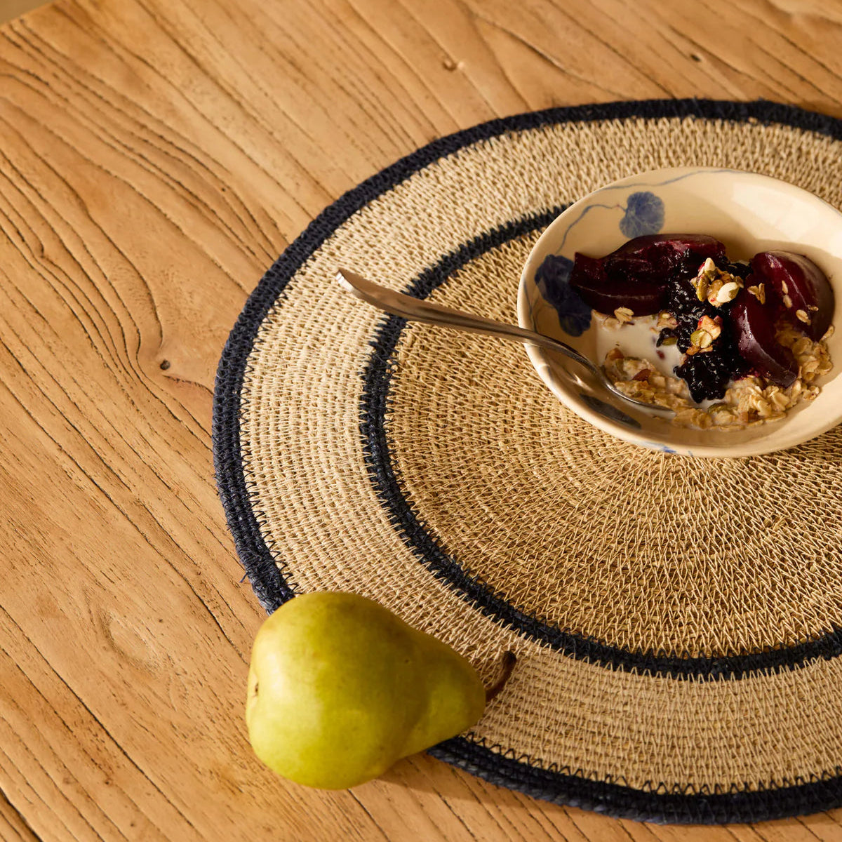 Sabine Indigo Woven Placemat Set