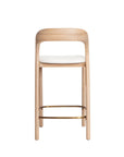 Neva Bar Stool - Silver/White