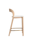 Neva Bar Stool - Silver/White