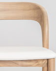 Neva Bar Stool - Silver/White