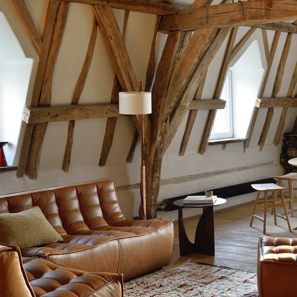 Ethnicraft Geometric Side Table in Oak Black