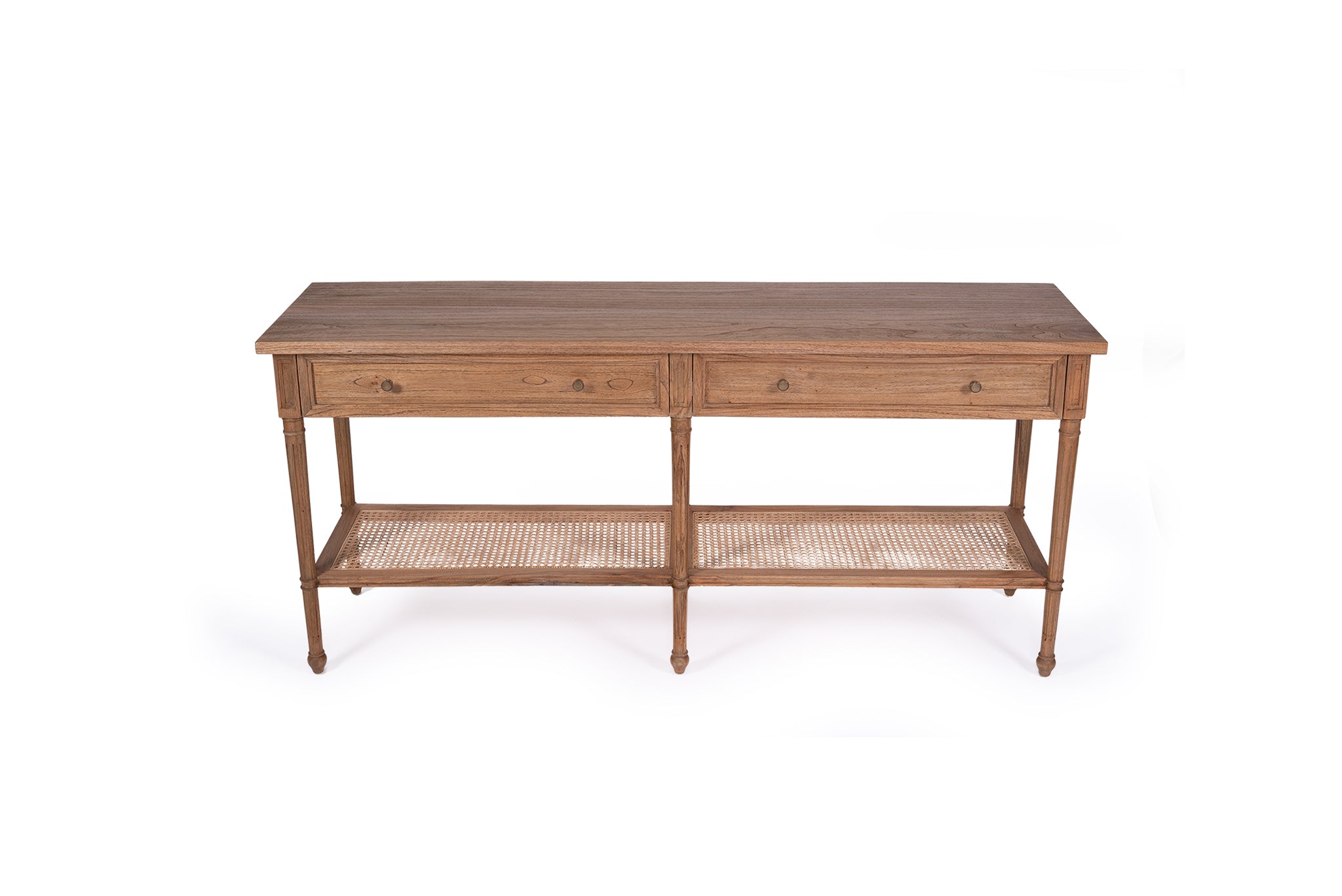 Village Wide Console Table - Weathered Oak