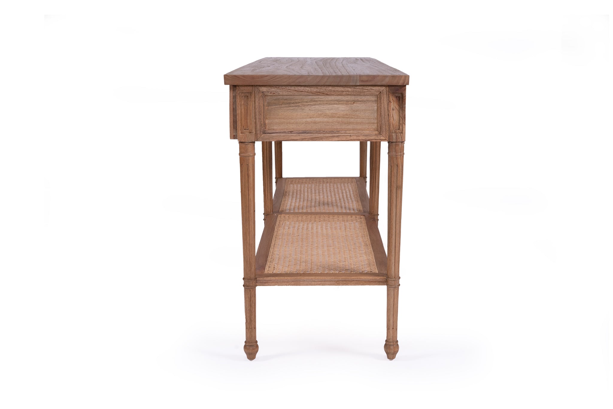 Village Wide Console Table - Weathered Oak