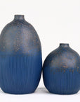Cucumis Blue Speckle Vase