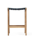 Paloma Woven Leather Saddle Stool