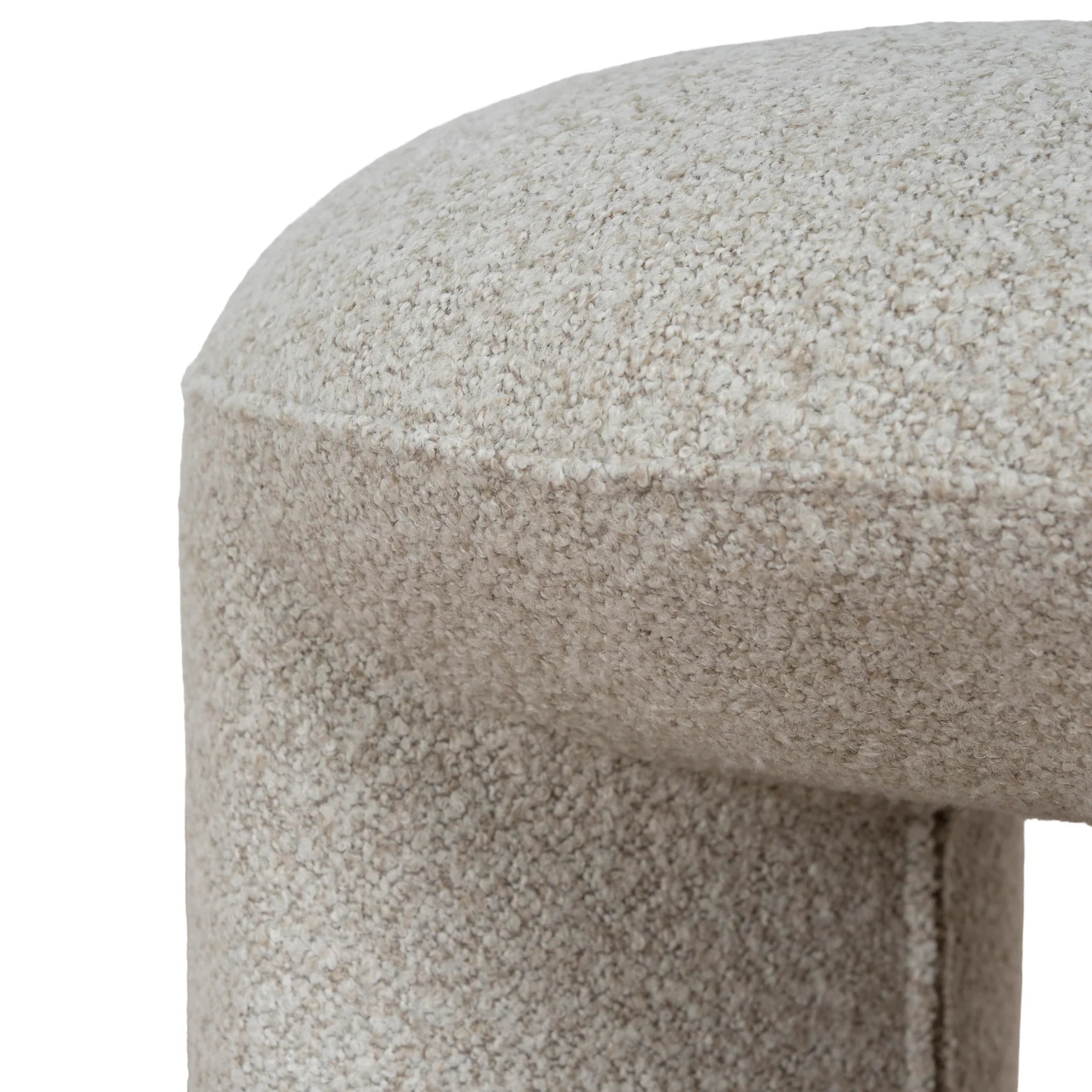 Lila Round Ottoman