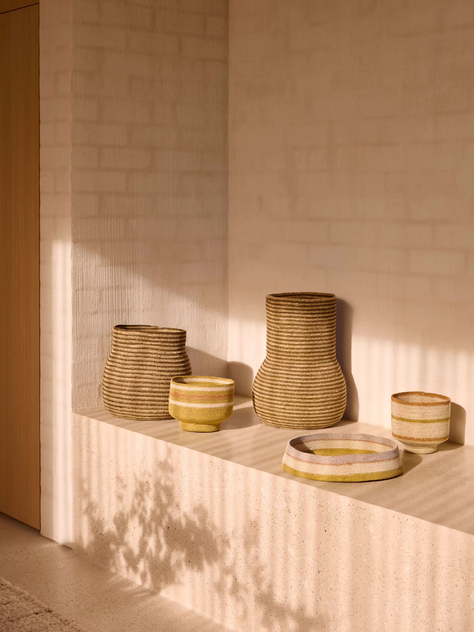 Sabine Woven Basket - Khaki