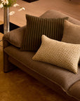 Gia Mocha Reversible Linen Cushion