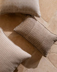Gia Mocha Reversible Linen Cushion