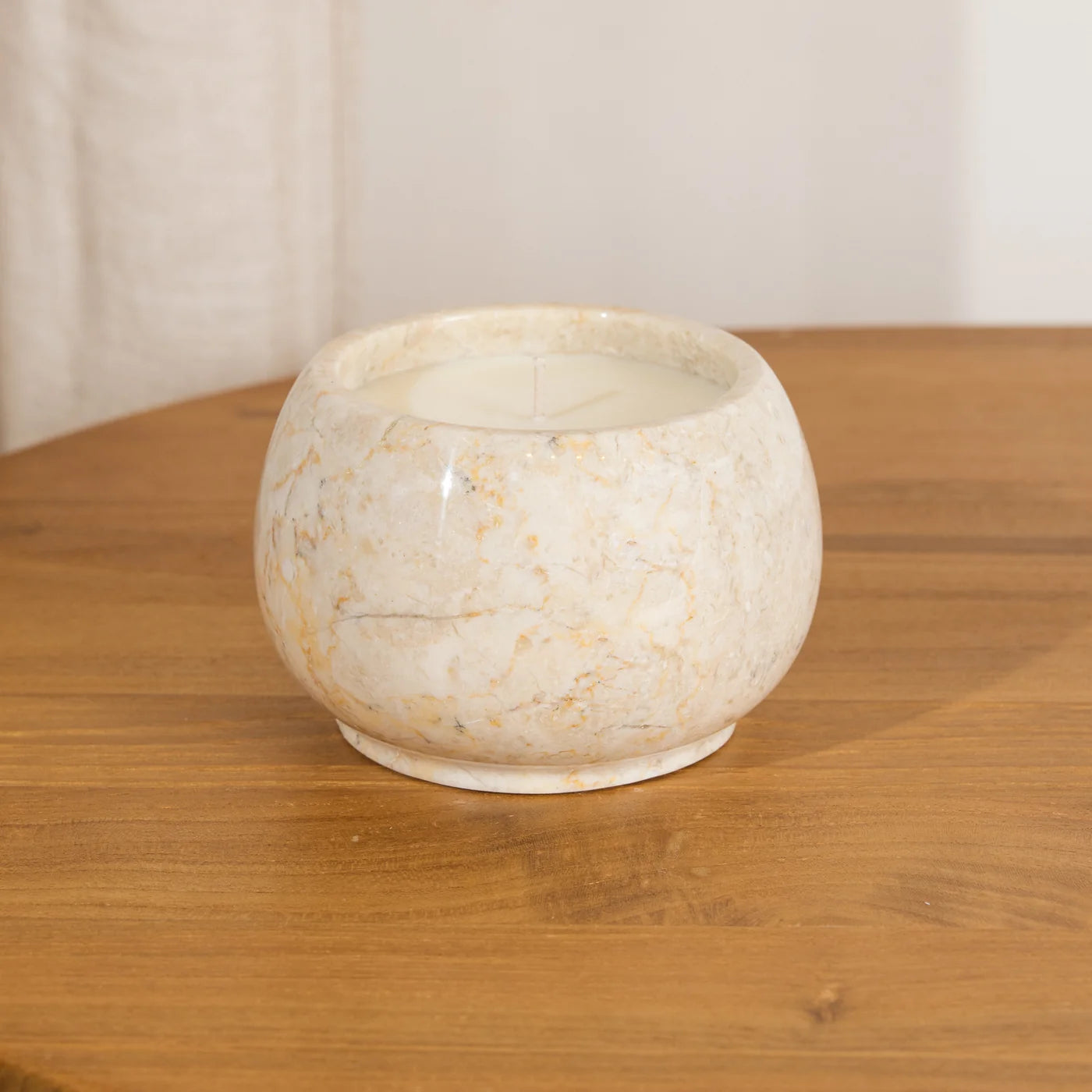 Luma Hand Poured Soy Candle in Marble Vessel