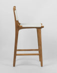 Kempsey Leather Backed Counter Stool - White
