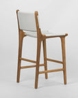 Kempsey Leather Backed Counter Stool - White